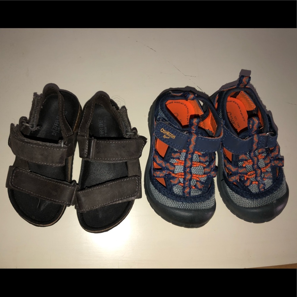 Osh kosh and Zara boy sandals